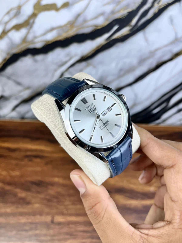 Tag Heuer Calibre Leather Strap Watch