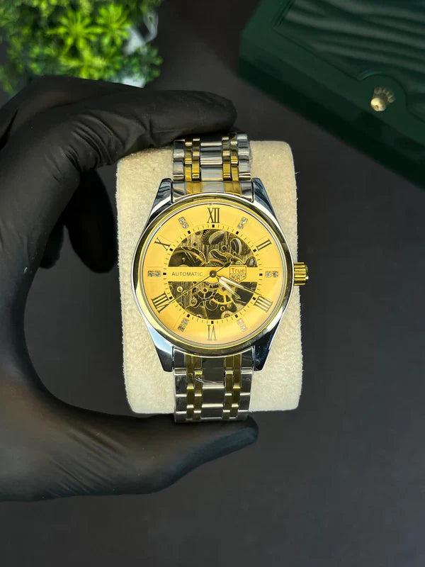 True Worth Roman Count Automatic Skeleton Watch