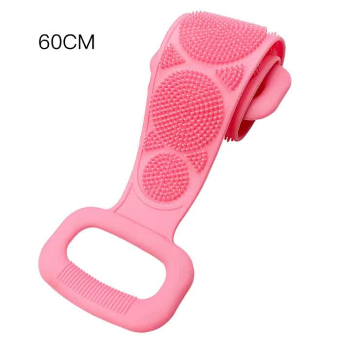 2 pics Silicone Body Scrubber Back Massage Exfoliating Sponge Bathroom Bath Brush
